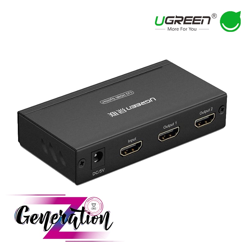 Bộ chia HDMI 1 ra 2 hỗ trợ 1.4v Full HD Ugreen 40201