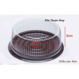 COMBO 20 HỘP TRÒN ĐỰNG BÁNH ĐẾ ĐEN A024, KÍCH THƯỚC LỌT LÒNG 20 CM X 20 CM X 8.5 CM