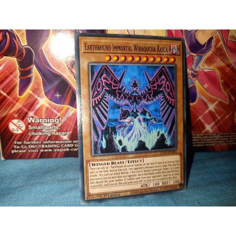 [KN yugioh shop] thẻ bài: Earthbound Immortal Wiraqocha Rasca - LDS3-EN044 - Common 1st Edition