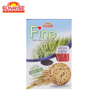BÁNH ĂN KIÊNG YẾN MẠCH MÈ ĐEN BLACK SESAME OATMEAL CRACKERS FINE SUNRISE 178 GRAM