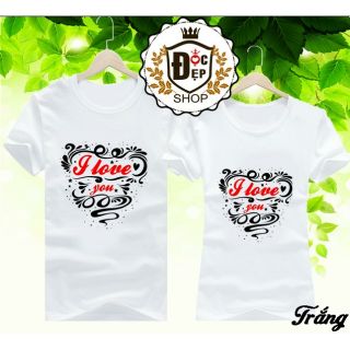 Áo Đôi I Love You Cách Điệu Cực Chất