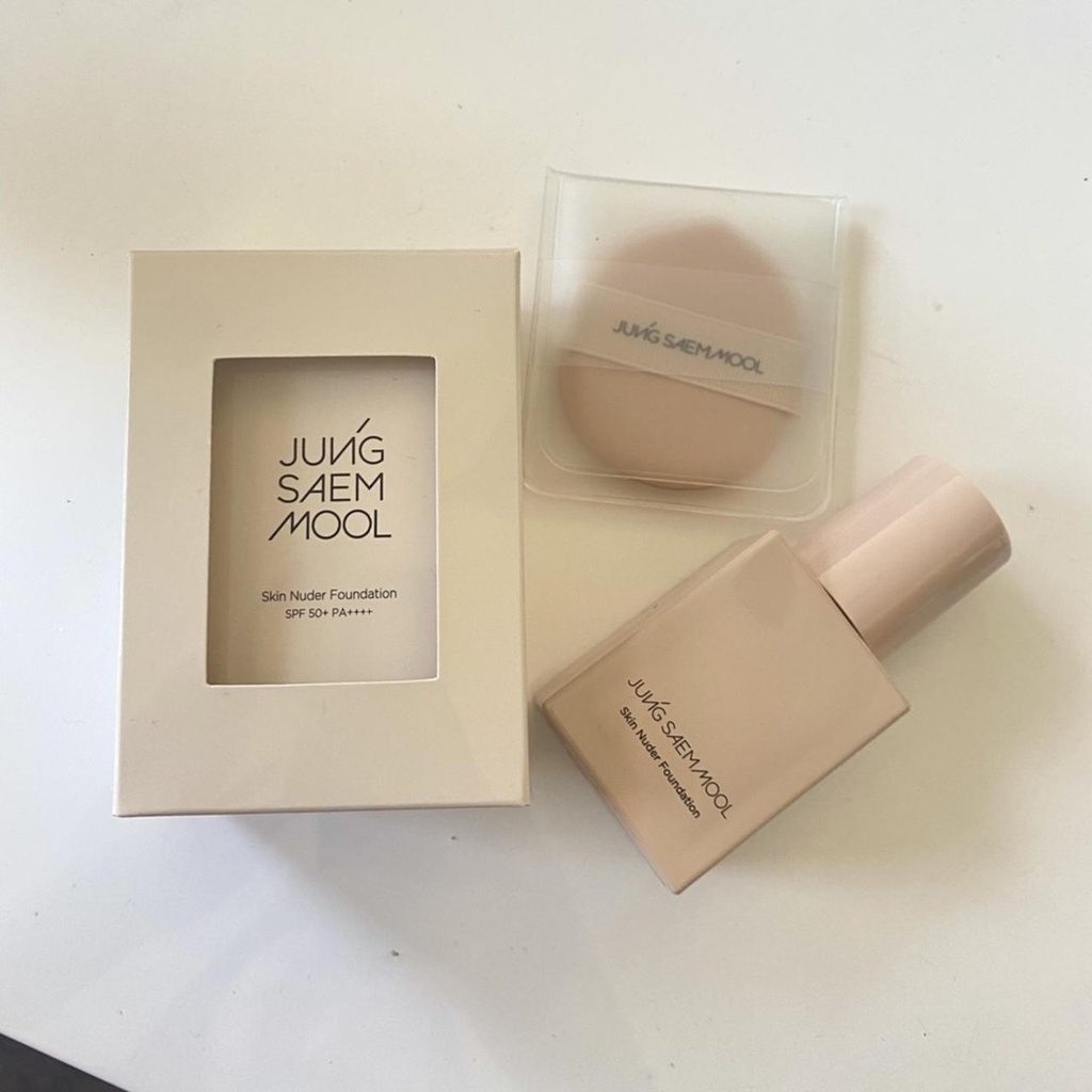 Kem nền che khuyết điểm JUNG SAEM MOOL Skin Nuder Foundation trang điểm lâu trôi 30ml