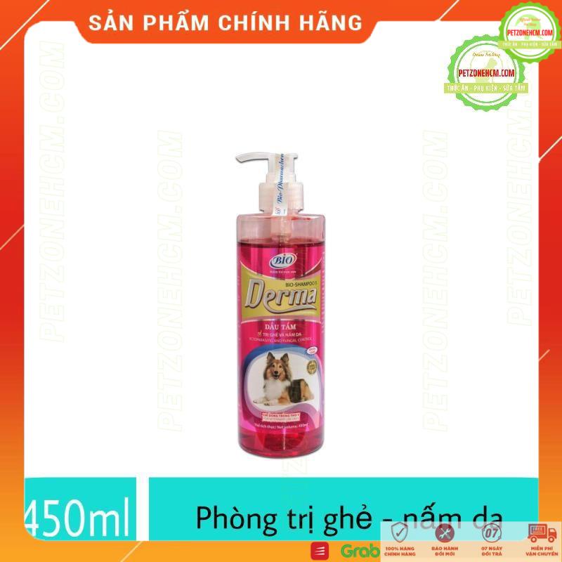 Sữa tắm cho chó mèo 🏆 FREESHIP 70K ️🏆 Bio Derma 450ml ️trị ghẻ do Sarcoptes|Demodex|bọ chét|nấm da