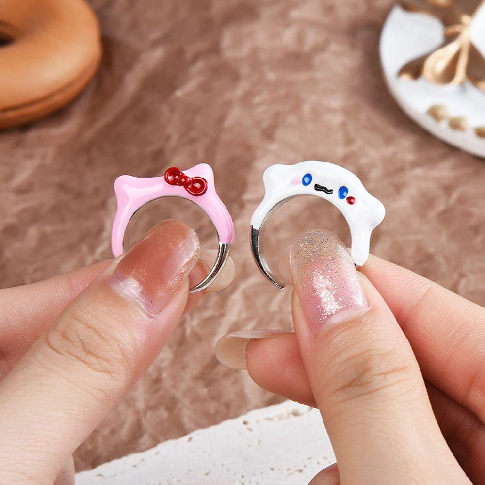 Nhẫn Hở Họa Tiết Thắt Nơ Dầu Nhỏ Giọt Thời Trang Cho Nữ