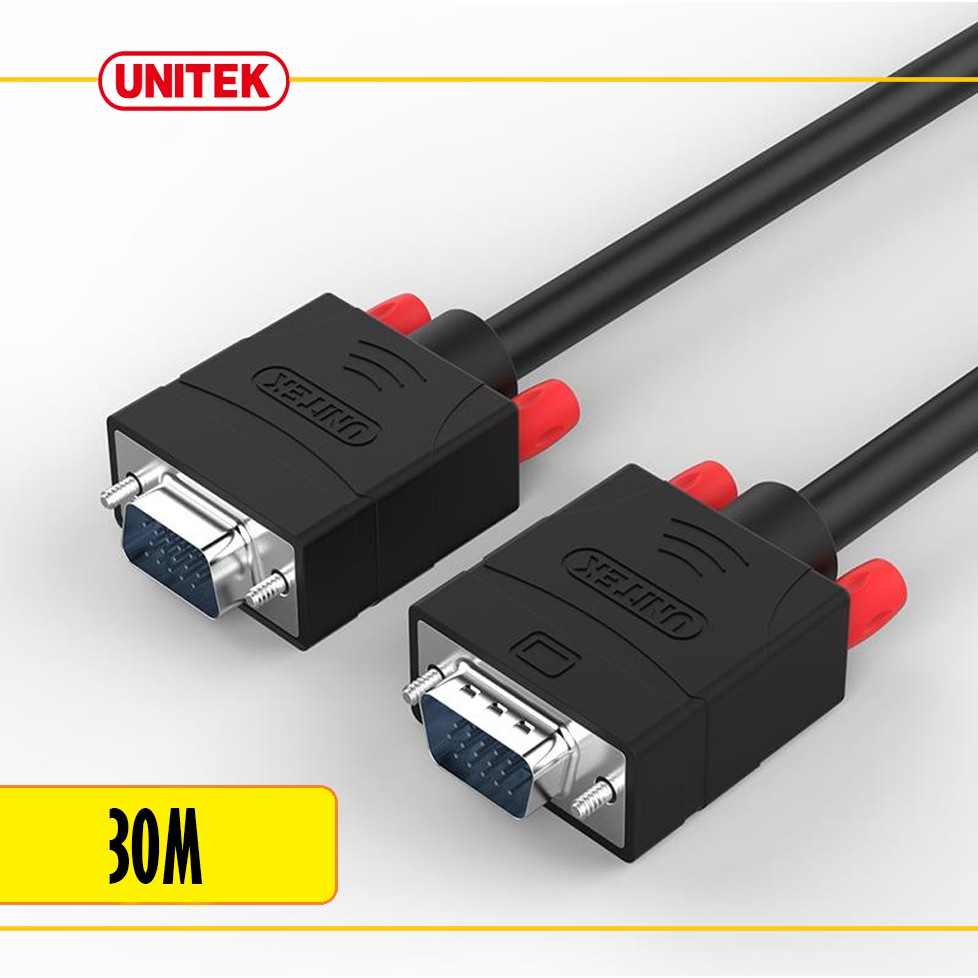 Cáp VGA 2 đầu đực 30m CHÍNH HÃNG Unitek Y-C510A