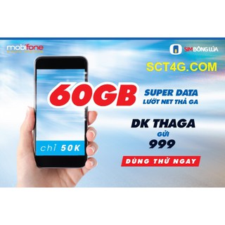 Sim 4g mobiphone 60gb/tháng