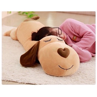 Gối Ôm Gấu Bông Cho Bé Hình Chó Ngủ
