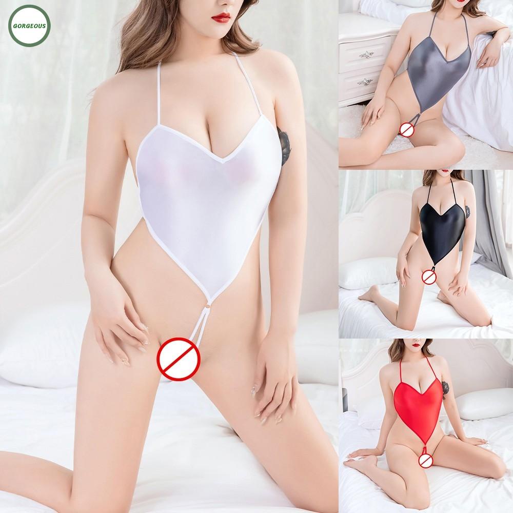 Bộ áo liền quần thoáng khí màu bóng thời trang quyến rũ cho nữ