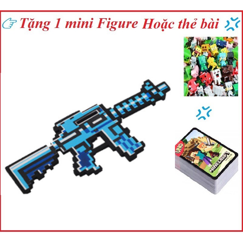 Combo kiếm cúp rìu súng Minecraft kim cương cực đẹp