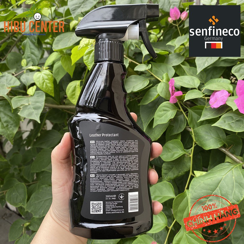 [100% Germany] Hoạt Chất Bảo Vệ Da Senfineco 9955 – 380ML Leather Protectant Làm Mềm, Làm Sạch, Bảo Vệ Da Hiệu Quả