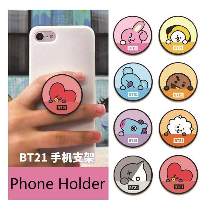 Nút Đỡ Điện Thoại Hình Các Nhân Vật Bt21