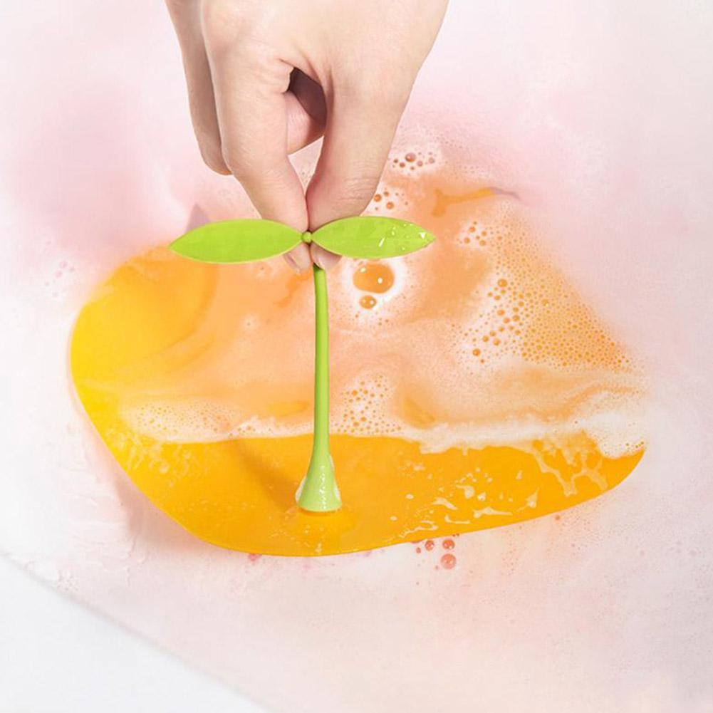 1 Nắp Đậy Cống Thoát Nước Nhà Tắm / Bếp Khử Mùi Bằng Silicon Hình Hạt Đậu Dễ Thương