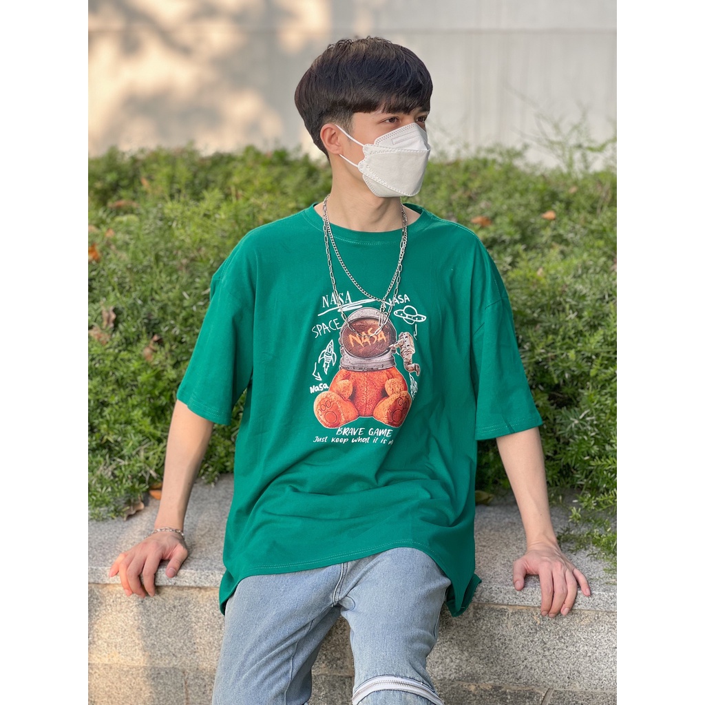 Áo thun tay lỡ nam nữ MEANSTORE phông in hình cotton vải mát form rộng phong cách Ulzzang - Ảnh thật