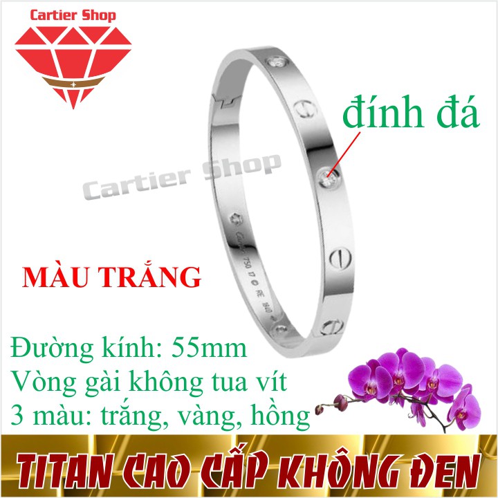 VÒNG TAY CARTIER TITAN VÀNG, HỒNG, TRẮNG | LẮC TAY CATIER