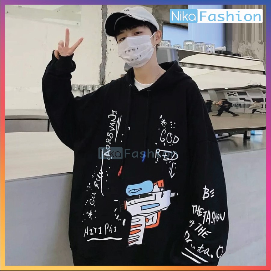 Áo Hoodie Nón Unisex Nam Nữ Chất Vải Nỉ Freesize 1 kích cỡ Form Dáng Rộng Dưới 65kg Mặc Đẹp S.U.N.G.N.U.O.C