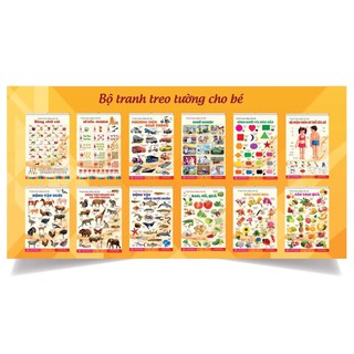 [Khuyến mại sốc]- ĐỒ CHƠI Bộ tranh treo tường cho bé - 14 chủ đề - Mua 1 tặng 1 - Hàng loại 1