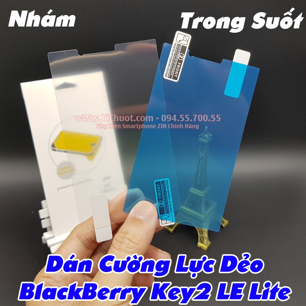 Dán TPU BlackBerry Key2 LE Lite Cường Lực Dẻo Nhám/ Trong Suốt