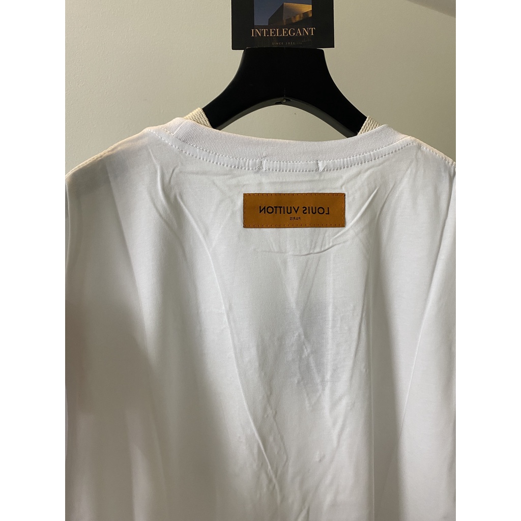 Áo thun LV Stitch Print bản cao cấp 2022 full tag mác, Áo tee Louis V form rộng oversize Nam nữ