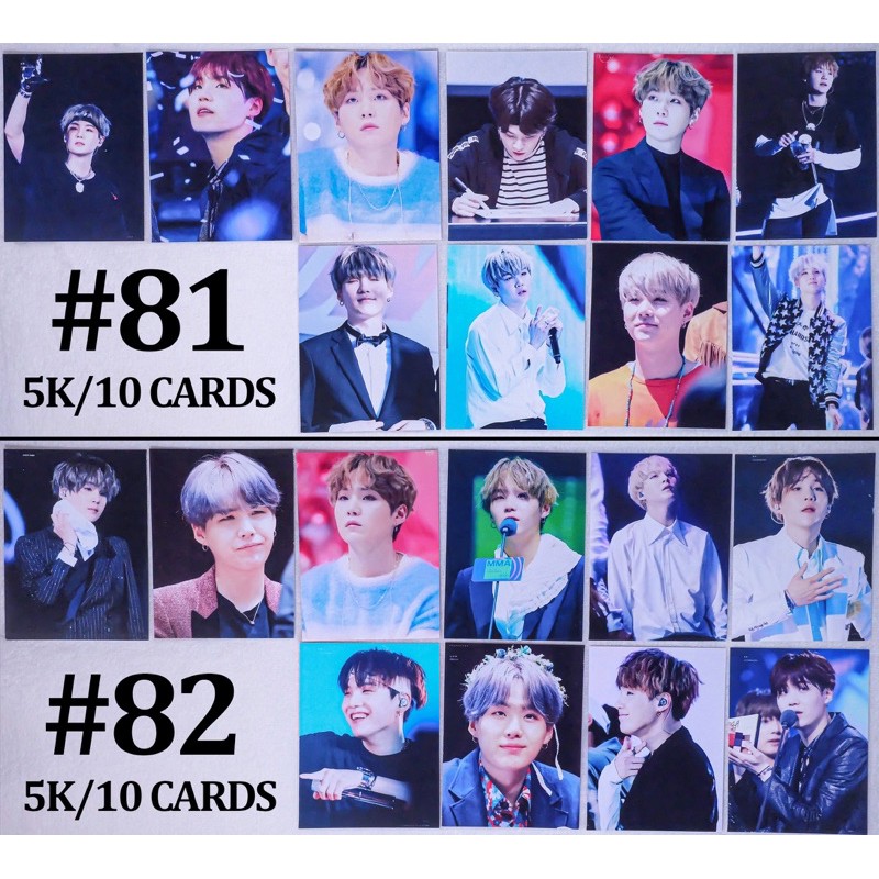 (Có sẵn) Sale set card  SUGA BTS giá rẻ 5