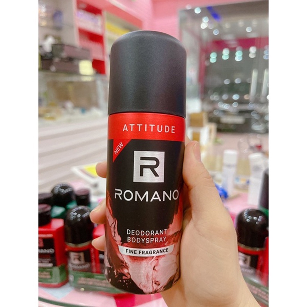 Xịt khử mùi toàn thân Romano 150ml