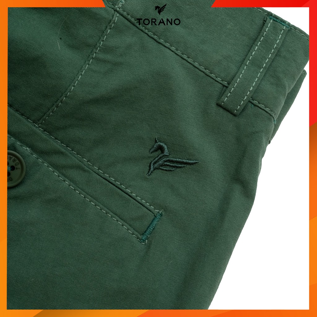 Quần short kaki nam, quần sooc nam kaki, quần sọt nam, quần lửng nam chất liệu khaki cao cấp logo TORANO form dáng chuẩn
