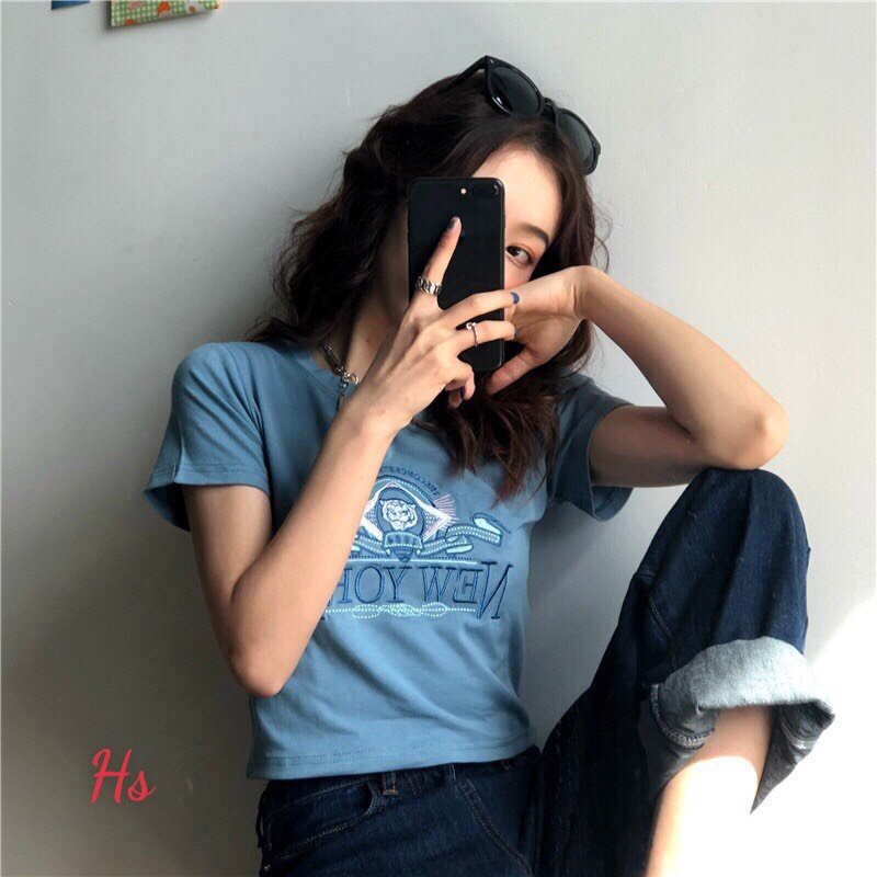 Áo Croptop New York Unisex - Áo Croptop Dáng Ôm Có Ảnh Thật Tự Chụp + Đánh Giá X.Store