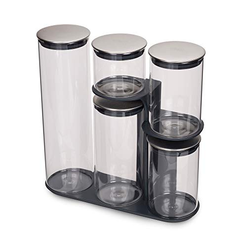 Set đựng thực phẩm và đồ khô 5 món Joseph Podium - Bình thủy tinh [Full hộp chính hãng Đức]