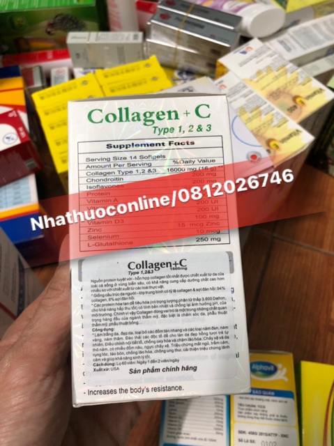 ✅COLLAGEN+C 16000MG HỖ TRỢ DA LÀM ĐẸP DA