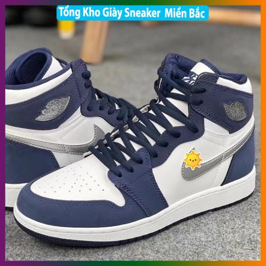 Giày thể thao Jordan NAVY Xanh Than Cổ Cao Cổ Thấp Nam Nữ cực chất dễ phối đồ FullBox -1_yhg