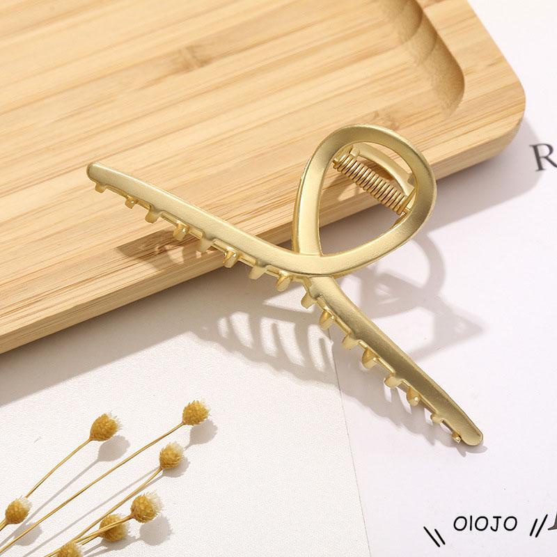Kẹp Tóc Kim Loại Thiết Kế Đơn Giản Thời Trang