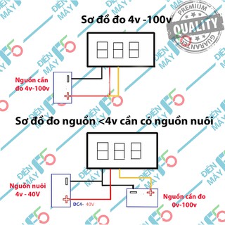 DMF5 Đồng hồ LED đo nguồn DC 0-100v