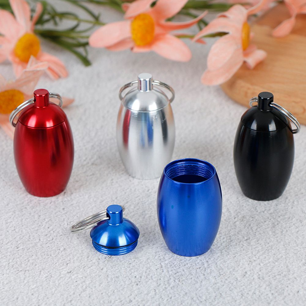 Hộp đựng thuốc mini bằng nhôm chống nước đa năng tiện dụng mang theo du lịch