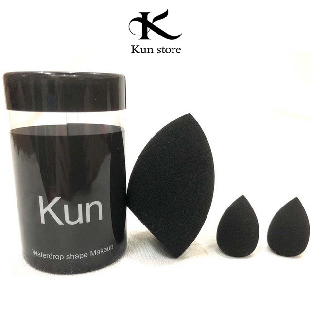 Bông mút tán kem nền KUN siêu mềm kèm 2 cục mút đánh mắt