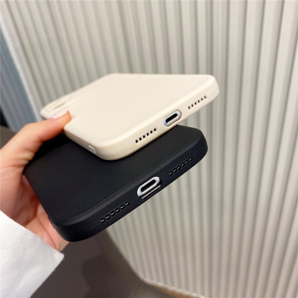 Ốp điện thoại nhựa mềm màu trơn cho iPhone12 MINI 11 PRO MAX 7/8plus SE2020 X/XS XR XSMAX