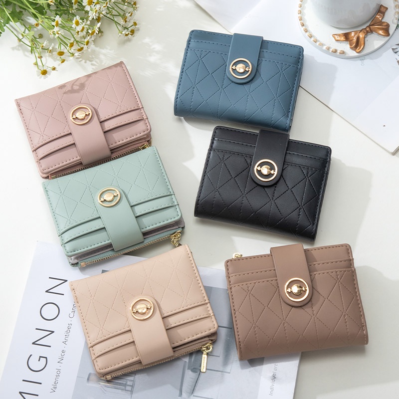 Ví Ngắn Đựng Thẻ Thiết Kế Dễ Thương Cho Nữ Giá Đỡ