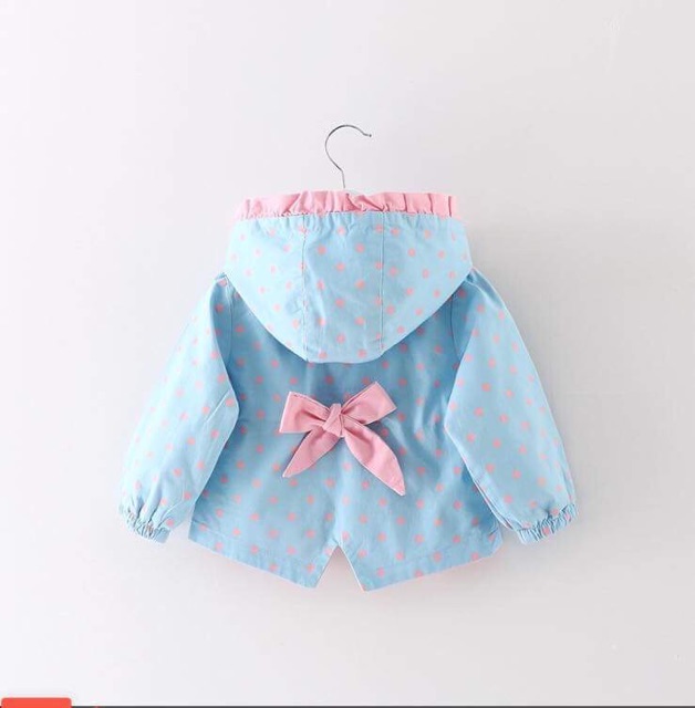 Áo khoác gió hàng quảng châu chất Liệu kaki cho bé gái