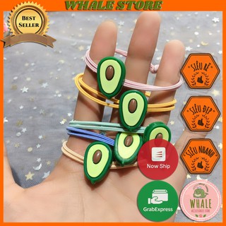 Dây Thun Cột Tóc Thun Buộc Tóc Đẹp Hình Trái Bơ Style Hàn Quốc Whale Store - WSTCT101