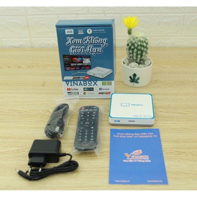 Android TV Box Vinabox A15, xem truyền hình bản quyền miễn phí, hệ điều hành Android TV