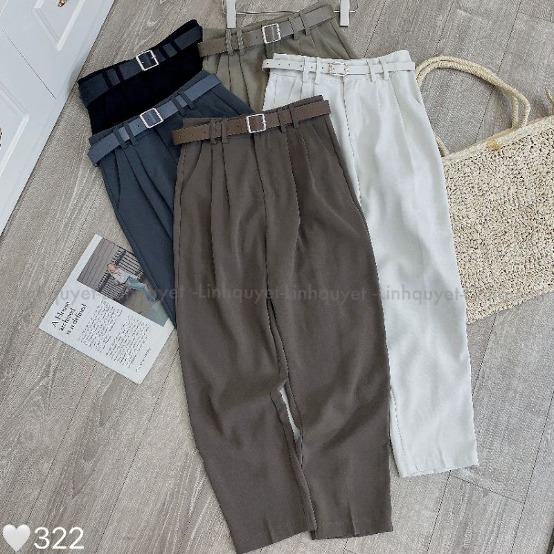 Quần baggy lụa hàn màu siêu xinh