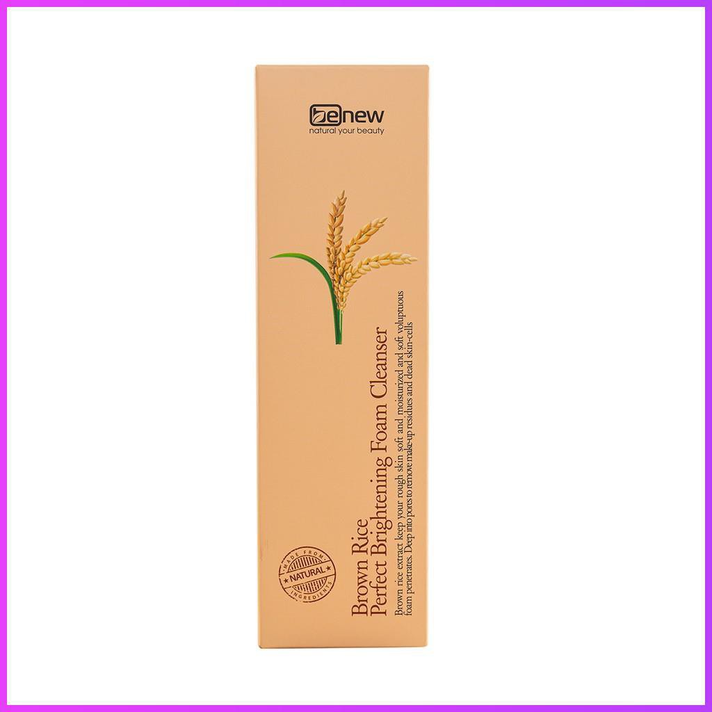 Sữa rửa mặt trắng da mầm Gạo - Benew Brown Rice Brightening 160ml ( làm sạch, trắng da , cấp ẩm )