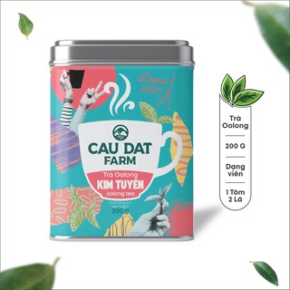 Cầu Đất Farm - Trà oolong kim tuyên hộp 200gr