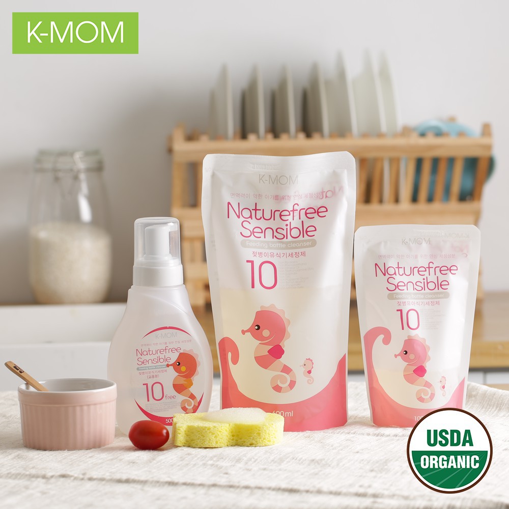 Nước Rửa Bình Kmom Hàn Quốc 500ml