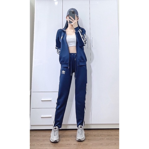 set thể thao thu đông adi das chất umi co giãn hàng chuẩn đẹp FULL TAG