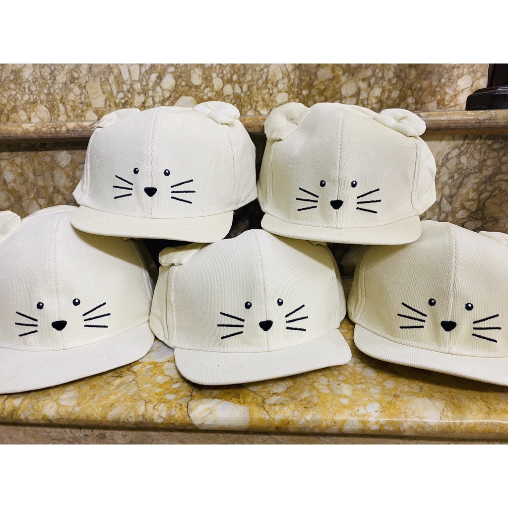 Mũ zara mặt mèo /Nón tai gấu cho bé từ 1-5Y [hàng auth]