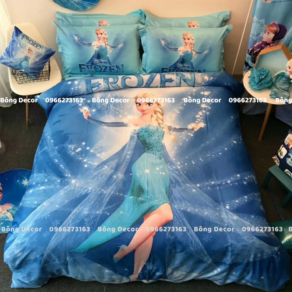 Bộ Chăn Ga Gối Cotton 100% Disney Cao Cấp Cho Bé