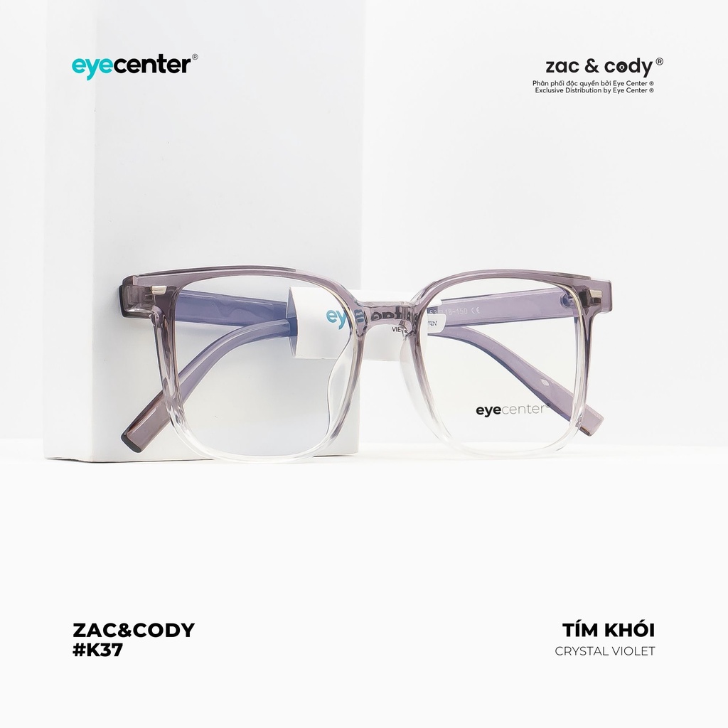Gọng kính cận nam nữ K37S chính hãng EYECENTER nhựa siêu nhẹ nhập khẩu by Eye Center Vietnam