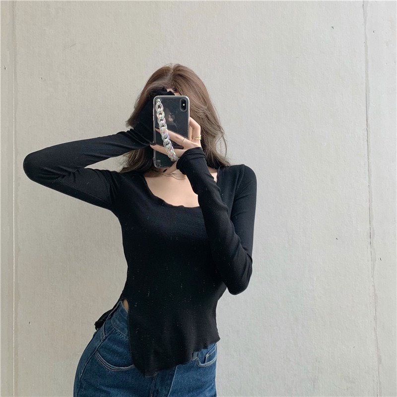[Mã 11FASHIONSALE1 giảm 10K đơn 50K] Áo thun tay dài chất thun gân mịn đẹp | BigBuy360 - bigbuy360.vn