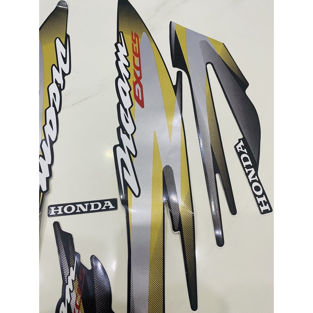 Nguyên bộ tem rời 3 lớp zin thái dán xe máy Honda Dream lùn 99 màu nho