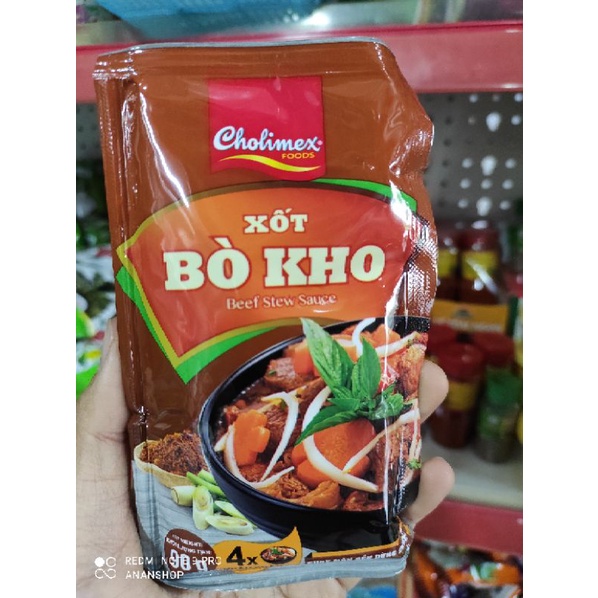 Xốt bò kho Cholimex gói 90g (chay mặn đều dùng được)
