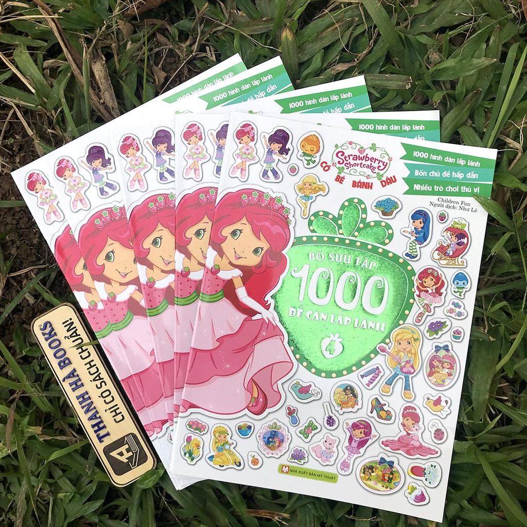 Sách - Cô Bé Bánh Dâu - Bộ Sưu Tập 1000 Đề Can Lấp Lánh - Tập 4 (2-8 tuổi)